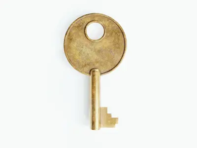 Collection of 10 warded keys 3D model