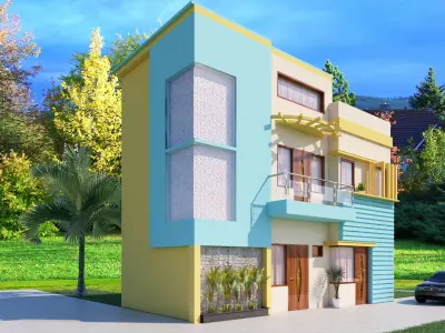 Morden Exterior 2 Free 3D model