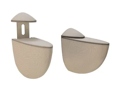 Alise Glass or Wood Bracket 3D model