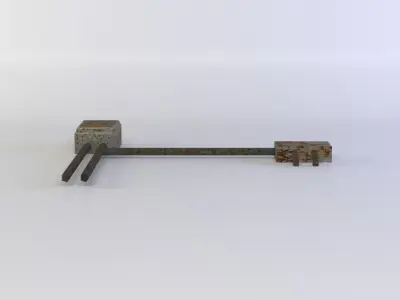 Electric wires Low-poly 3D model