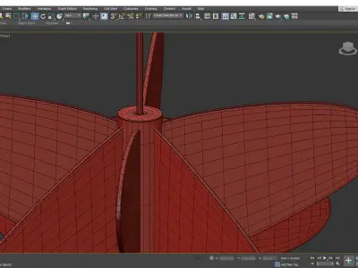 Damien Langlois Meurinne chandelier Low-poly 3D model