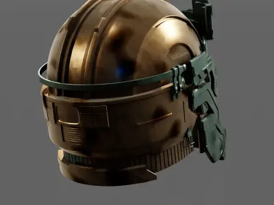 Dead Space Remake 2023 - The Level 5 Suit helmet Isaac Clarke 3D print model