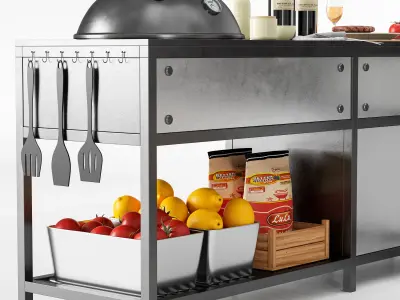 Barbecue 18 3D model