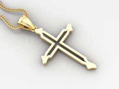 Cross Light Gold 4CP056 3DM STL 3D print model purchase