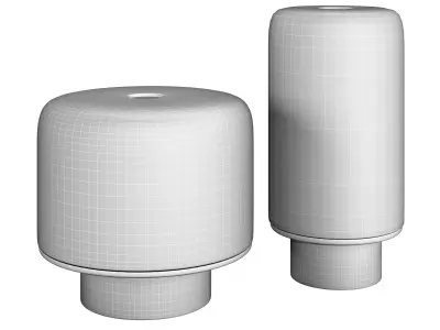 Pair of lamps Foxfire by Studio Raw Material 3D model