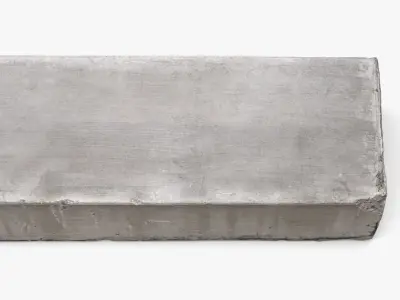 Concrete Slab - 16K Scan Low-poly 3D model