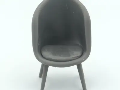 miniature Oval living room chair  3D print model