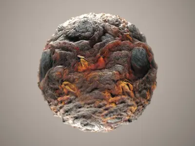 10 Materials Lava Seamless PBR Volume 2 Texture