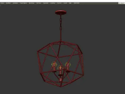 ASTRID CHANDELIER Low-poly 3D model