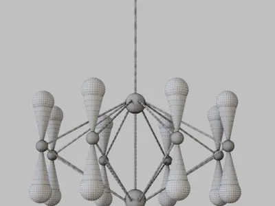 Light Sputnik Crosby 16 Chandeliert 3D model