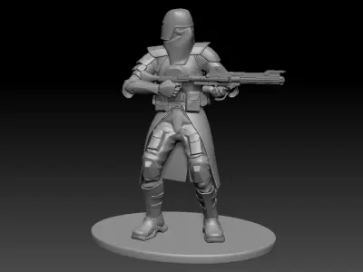 star wars 3d printable clone Galactic Marine Pose 2 3D print model