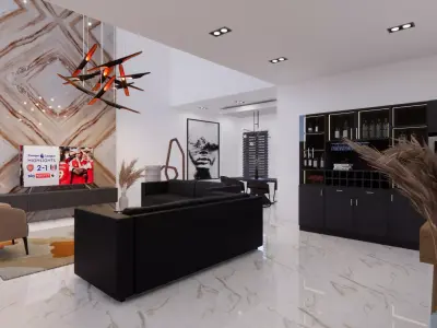 CONTEMPORARY LIVINGROOM 3D model