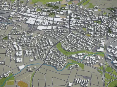 Windhoek  Low-poly 3D model