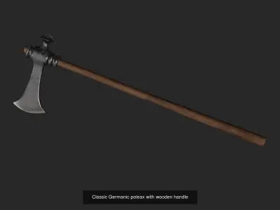 classic Germanic weapons 3D Model Pack