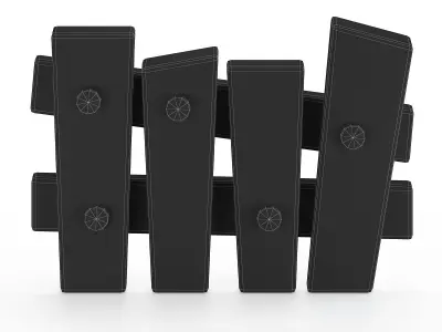 Stylized fance model game rady Low-poly 3D model