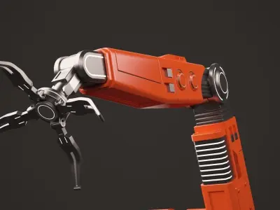 Futuristic Robotic Arm 3D model