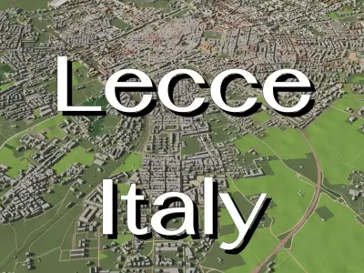 Lecce Italy - city and urban 3D model
