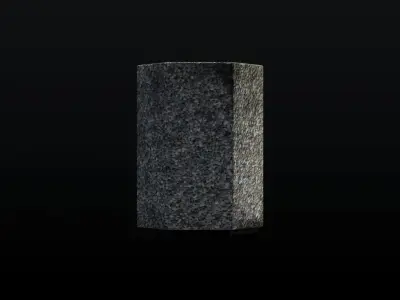 Prague City Street Bin 03 Low-poly 3D model