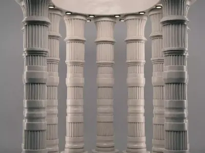 Modern collumn 3D model