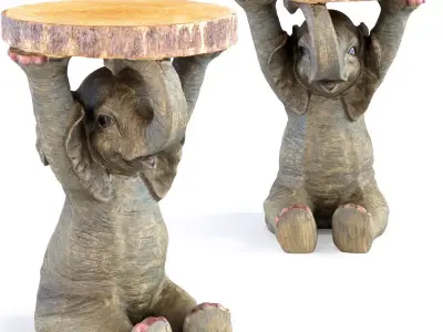 Side Table Animal Elefant 3D print model