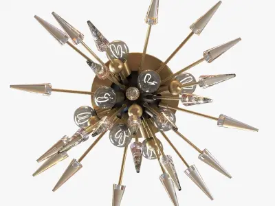 Hudson Valley lighting sparta chandelier 3D model