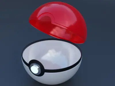 Pokeball 3D model