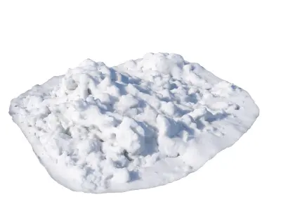 Ultra realistic a Pile of snow 2021 Low-poly 3D model