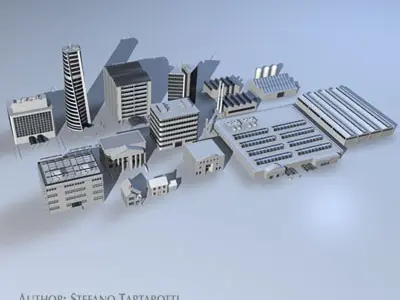 City pack 1 3D model