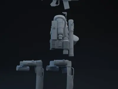 FU Navy Trooper Commander One-Twelfth Scale Kit 3D print model 3D print model