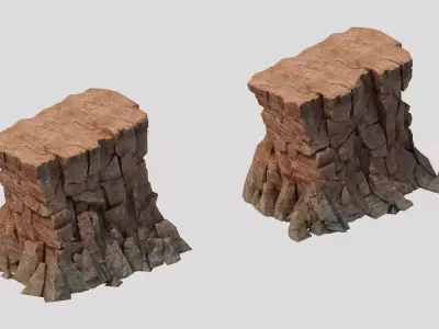 Sennard - Cliffs 02 3D model