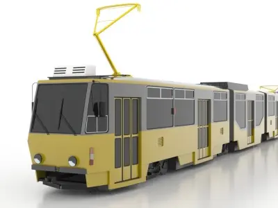 Tatra KT8D5R-N2P Low Low-poly 3D model