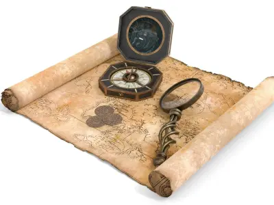 Ancient Treasure Hunter Kit 2 3D model