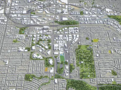 Burnaby Low-poly 3D model