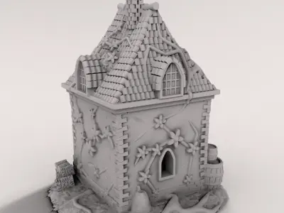  medieval house 3D print model