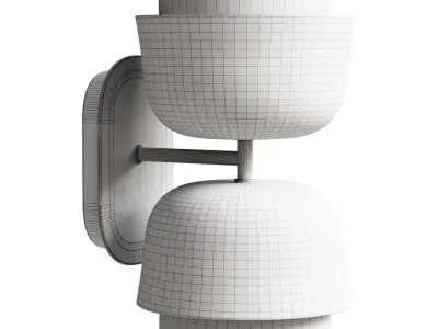 Double Wall lamp made of metal Clepsos 3D model