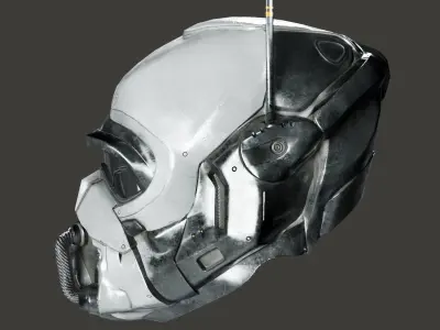 SciFi Helmet ver3 Low-poly 3D model