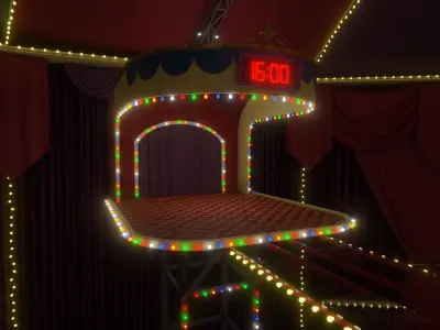 Squid Game Glass Bridge Map 3D model