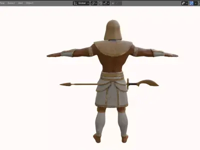 Female Battle Amazon Rigged Game Ready 5K 15K 20K Cinematic Low-poly 3D model