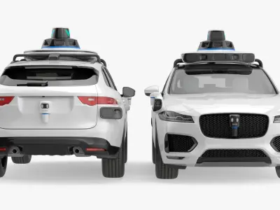  Autonomous Ride Hailing SUV White 