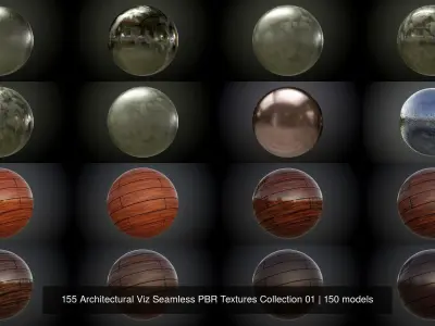 150 Architectural Viz Seamless PBR Textures Collection 01 Texture