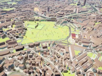 Bilbao City 2021  Low-poly 3D model