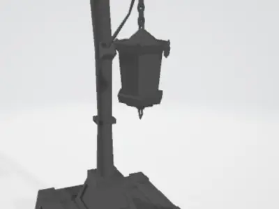 Street lamp 3D print model
