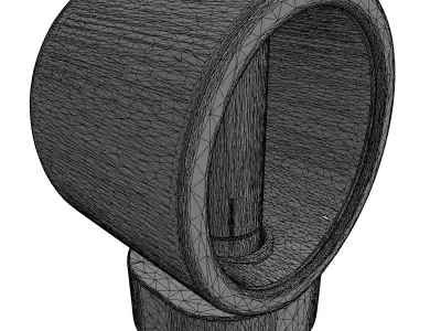 Futuristic Energy Core Lamp Low-poly 3D model