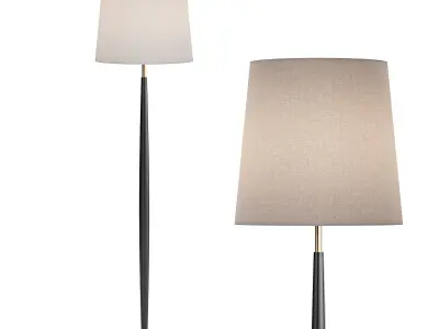 Beckett Leather Floor Lamp 3D model