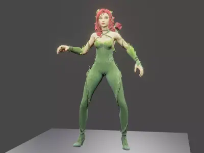 Poison ivy fortnite Low-poly 3D model