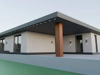 Modern elite house 3D model