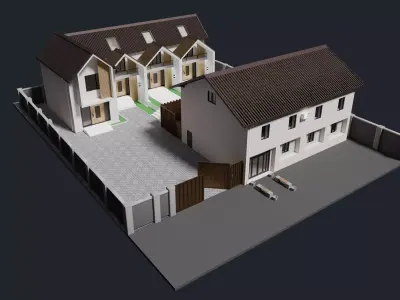 Modern Houses cottage 3D model