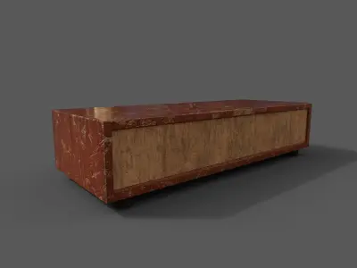 Old Modern Furniture 3D Model Terror Low-poly 3D model 17