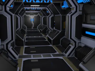Sci Fi Corridor 3D model