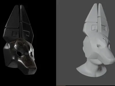 Sky children of light  Anubis Jackal mask 3D print model